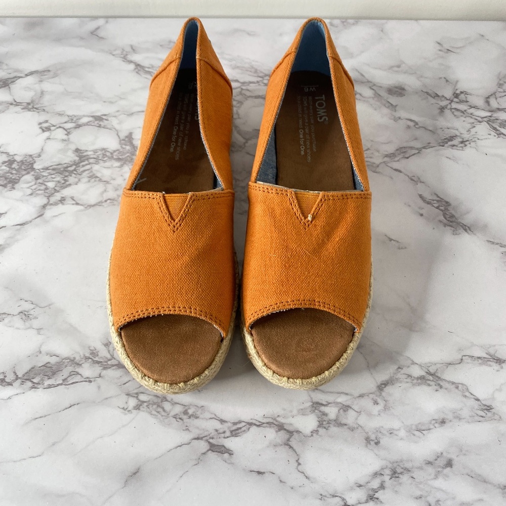 Toms Orange Espadrilles for Women
